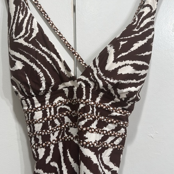 NWT La Blanca Fierce Lines Multi Strap One Piece  Size 16 - Picture 4 of 6